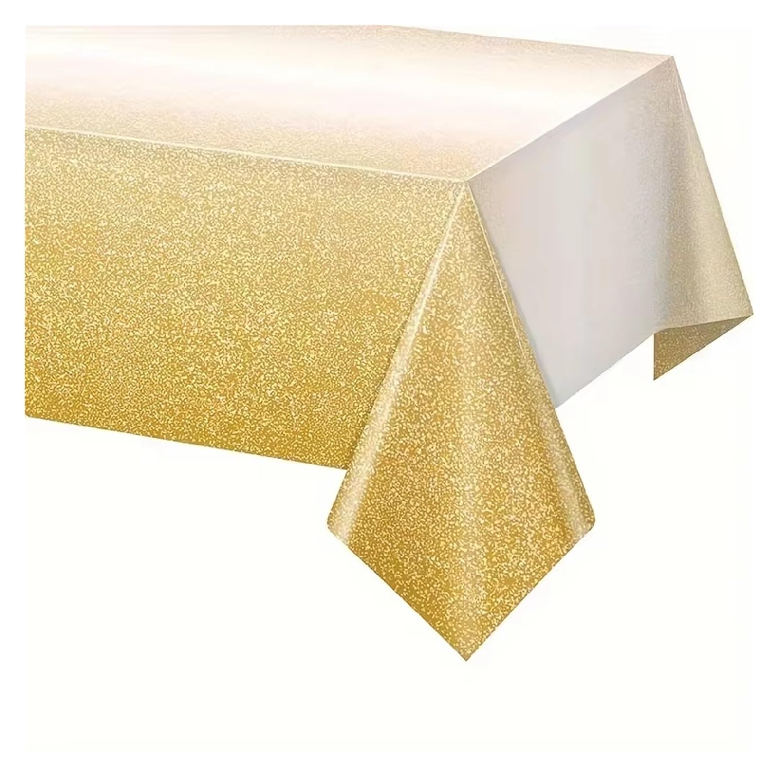 Disco Table Runner Shiny Iridescent Laser Tablecloth Water-Resistant Party Tablecover include Pink Black Purple(Yellow 1pc)