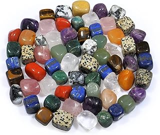 Assorted Chakra Crystals - Tumbled Polished Natural Stones - Gemstone Crystal - Tumbled Stones and Crystals Bulk - Reiki Stones - Crystal Decor - Housewarming Gift