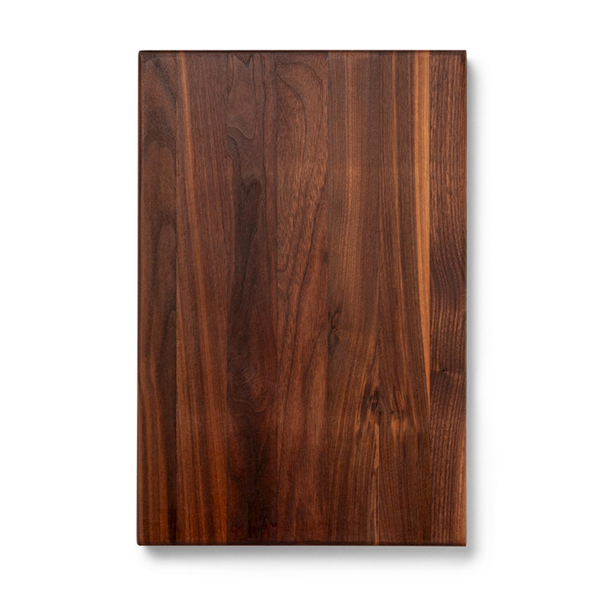 Boos Block Profi-Schneidebrett – Massives Nussbaum-Holz – Lebensmittelecht – Mit Griff – Servierbrett & Hackblock –46 x 31 x 4 cm – Walnuss | Schneidebrett Nussbaum - Schneidebrett Dick - Hackbrett - Hackblock - Lebensmittelecht - Holzbrettchen Mit Griff