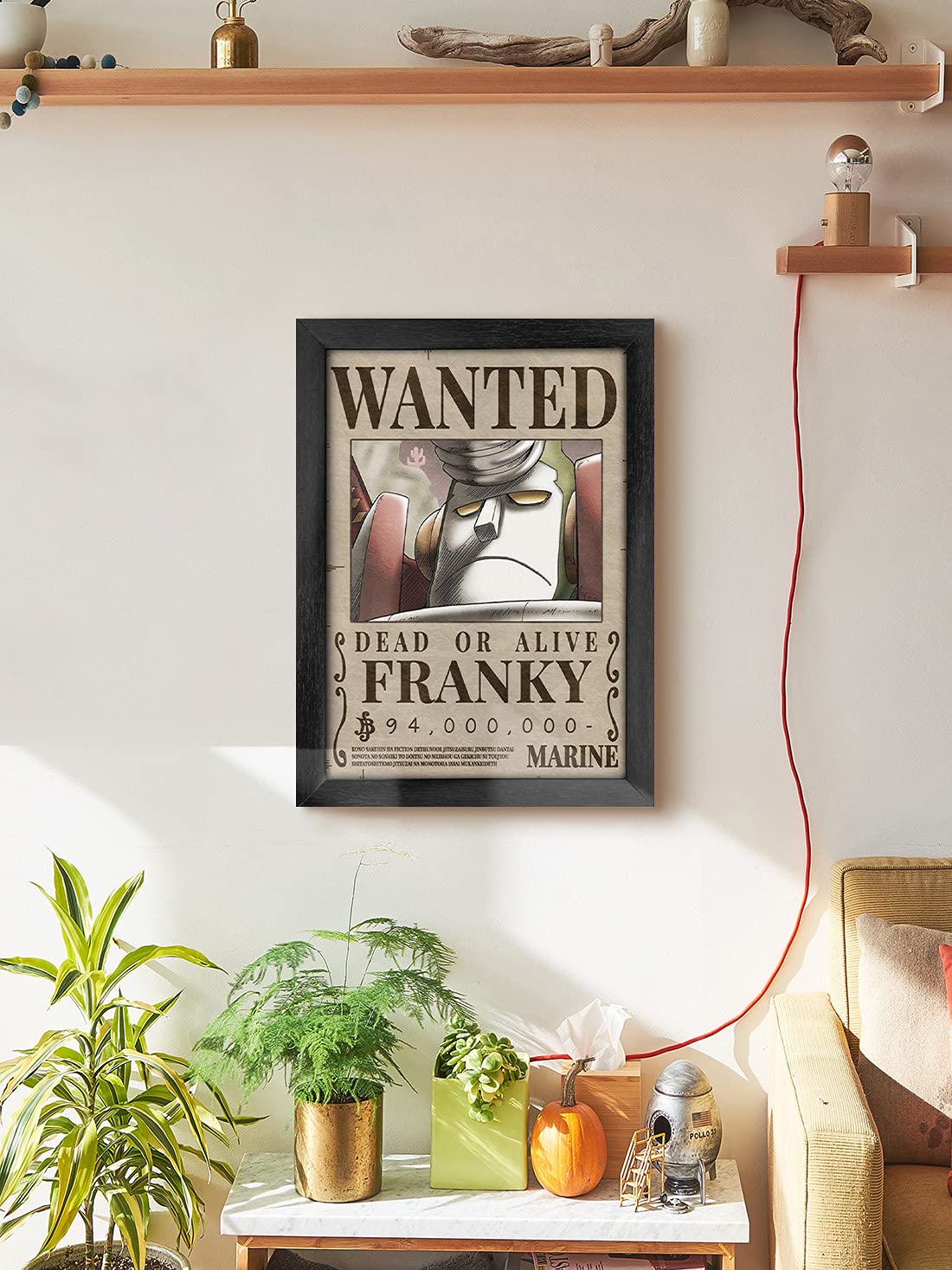 ComicSense.xyz One Piece Anime Franky Wanted Bounty Poster with