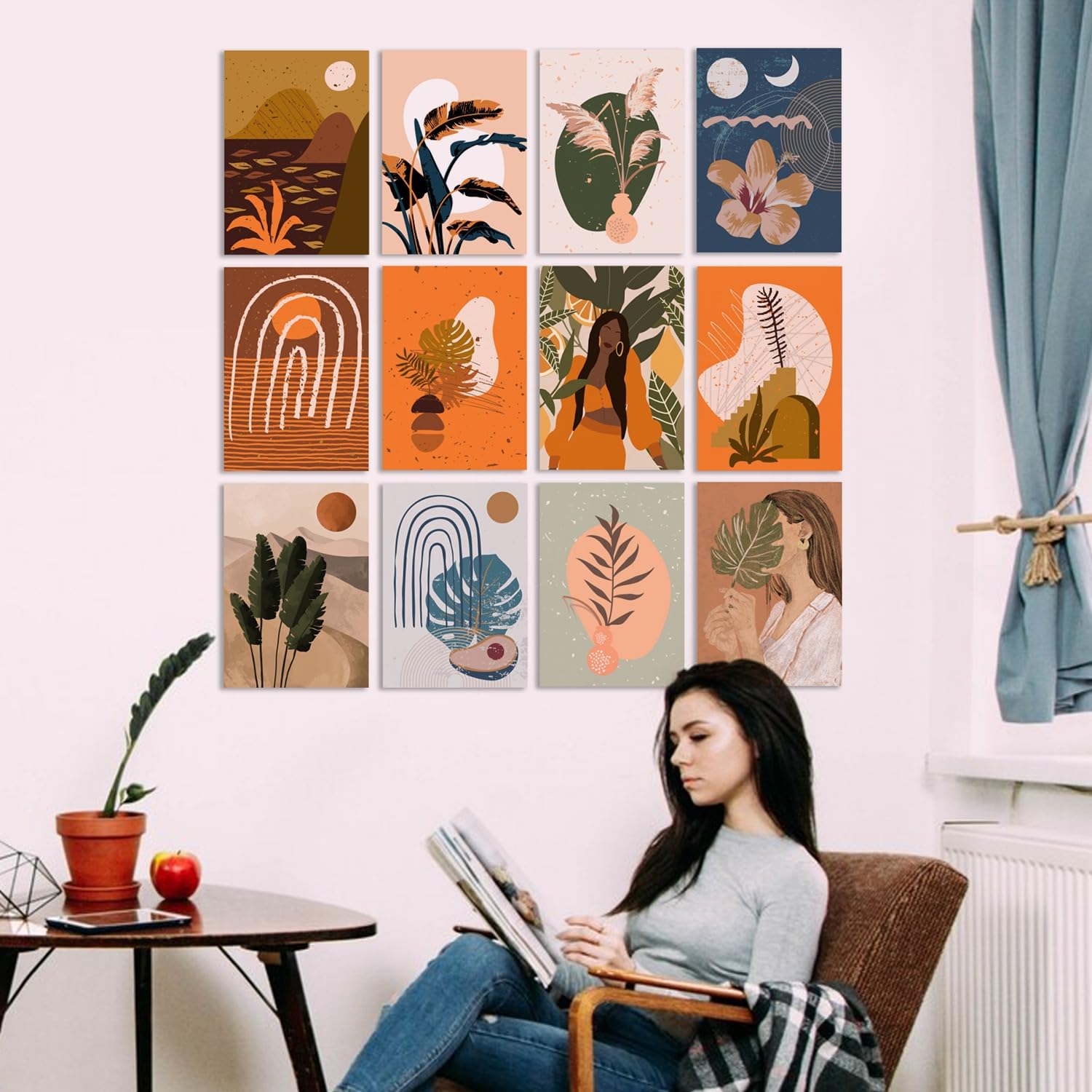 PAPER PLANE DESIGN Poster For Living room Bedroom Office Wall Decoration Set of 12 (29 X 21 cm) (Boho_01) (B0CQ27D1N4) Amazon Price History, Amazon Price Tracker
