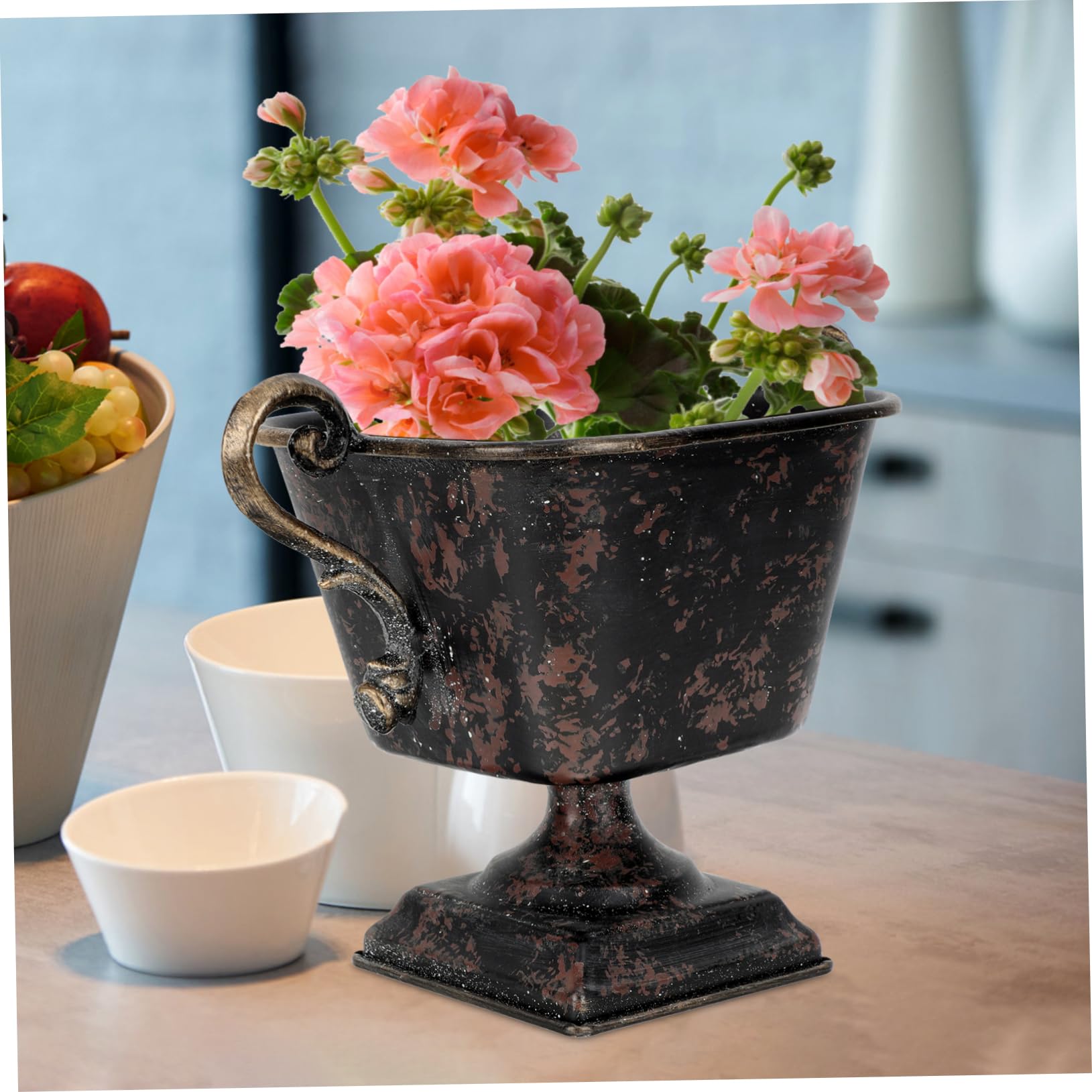 アンティーク ヴィンテージ アイアン フラワー ポット 花瓶 花器 生け花