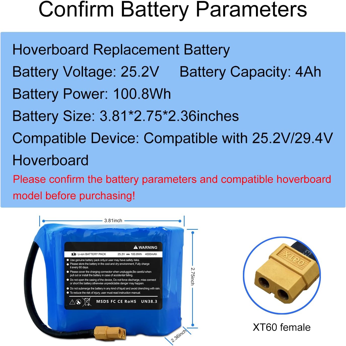 4000mAh 25.2V Hoverboard Battery Compatible with the replacement of the Jetson Rave/Flash Libra battery pack 3 713kzYm6m9L. AC SL1500