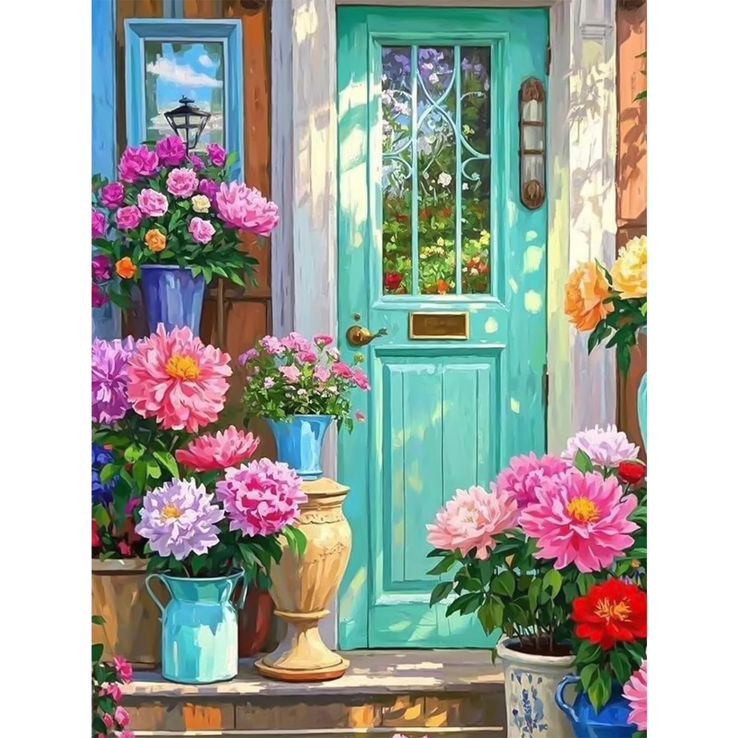 TOSTOG Ceramic vase Diamond Painting Kits for Adults, Roses 5D DIY Diamond Art Kit Full Drill Diamond Crystal Rhinestone Arts and Crafts Picture for Home Wall Decor 30x40cm — image 1