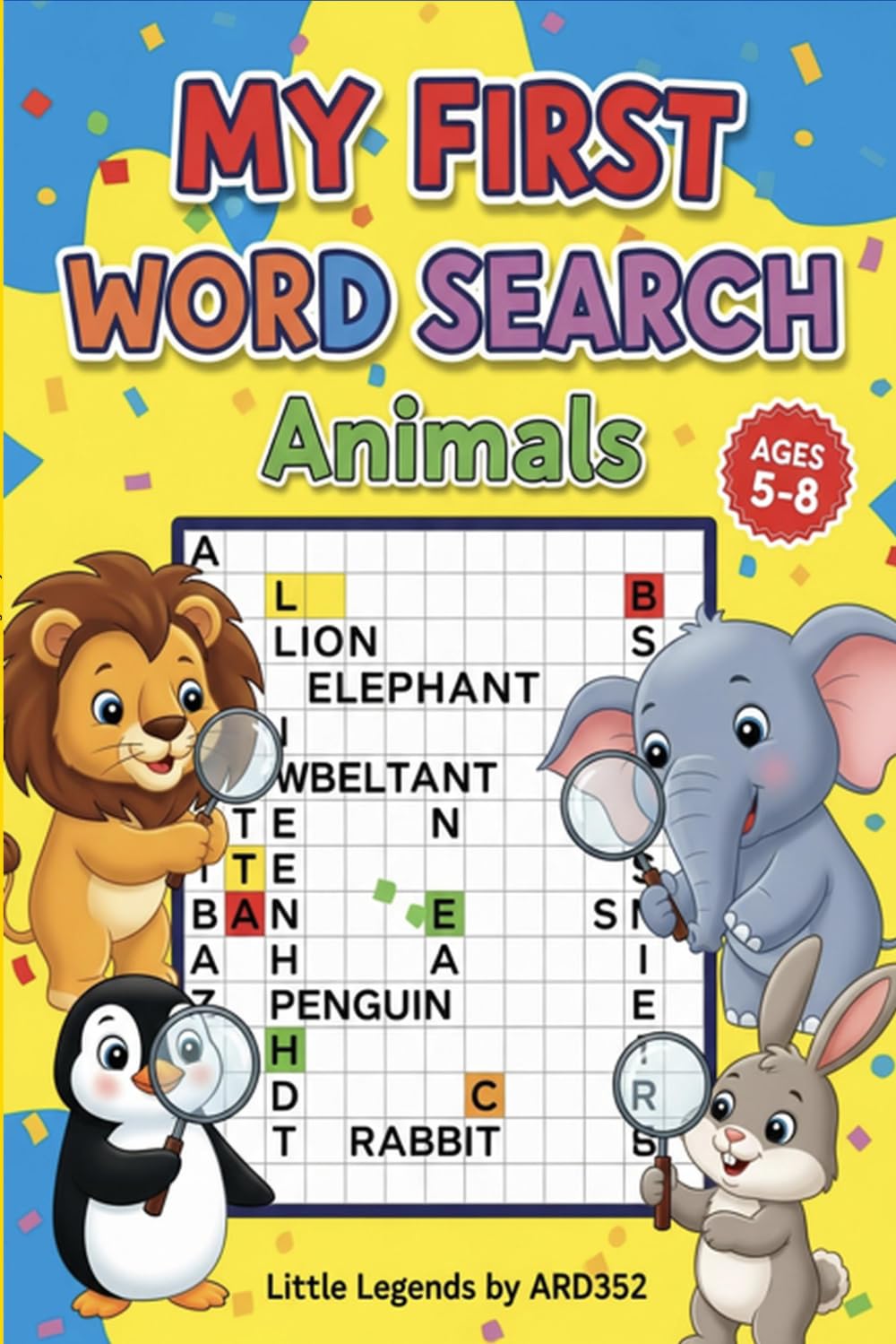 My First Word Search Animals Book for Kids (LITTLE LEGENDS)