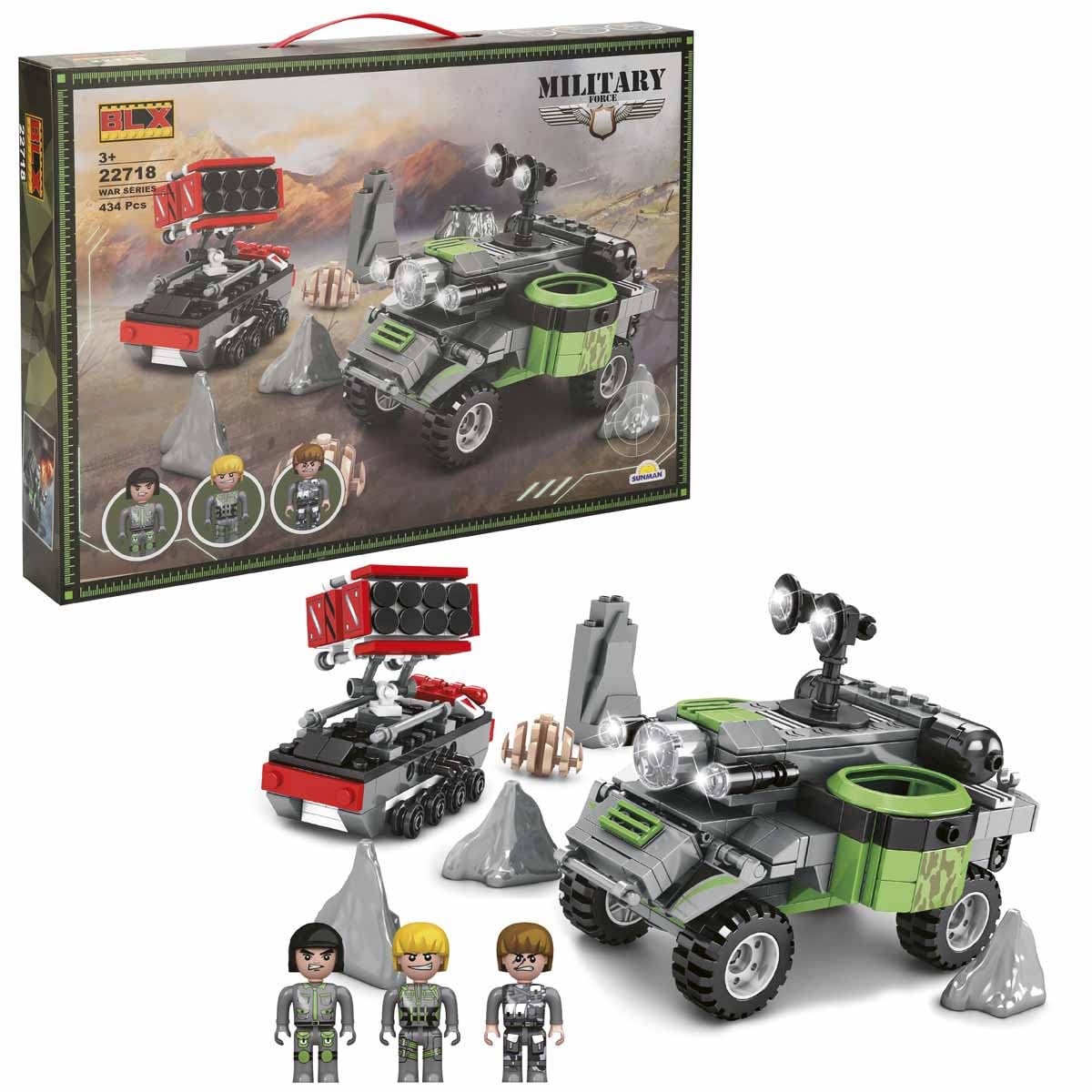 SUNMAN Swat Set 3 Figürlü 434 Parça