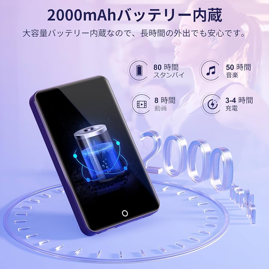 Amazon.co.jp: 【80GBアップグレード版】4インチ Android9 MP3