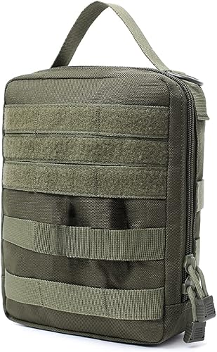 TRIWONDER Kit médico táctico de primeros auxilios MOLLE bolsa multiusos EDC herramienta organizador de herramientas para fijar en mochila cinturón