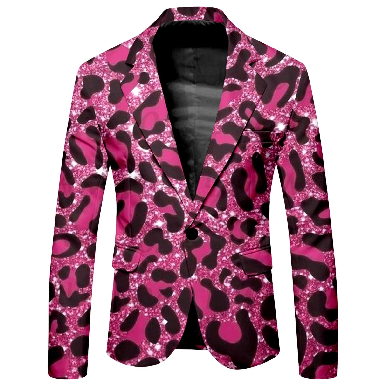 Sakko Blazer sportif léopard moderne pour homme - Coupe étroite - Veste de smoking - Veste légère - Pour les loisirs