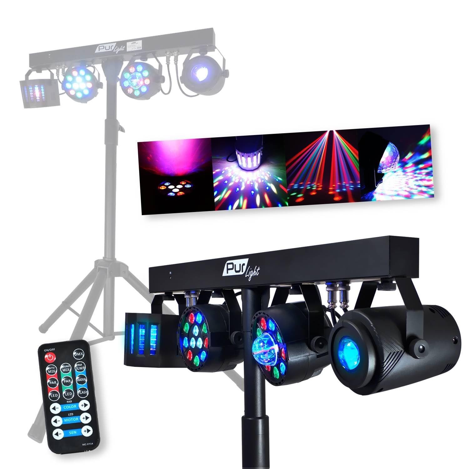 Soundset DJ, 2400 W, Subwoofer 46 cm 2 Speakers 30 cm Feet - BMS1812