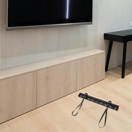 Miniatura 5 de Soporte de pared para televisores, construcción de hierro resistente, fácil instalación, opciones telescópicas y fijas, soporte de pared confiable
