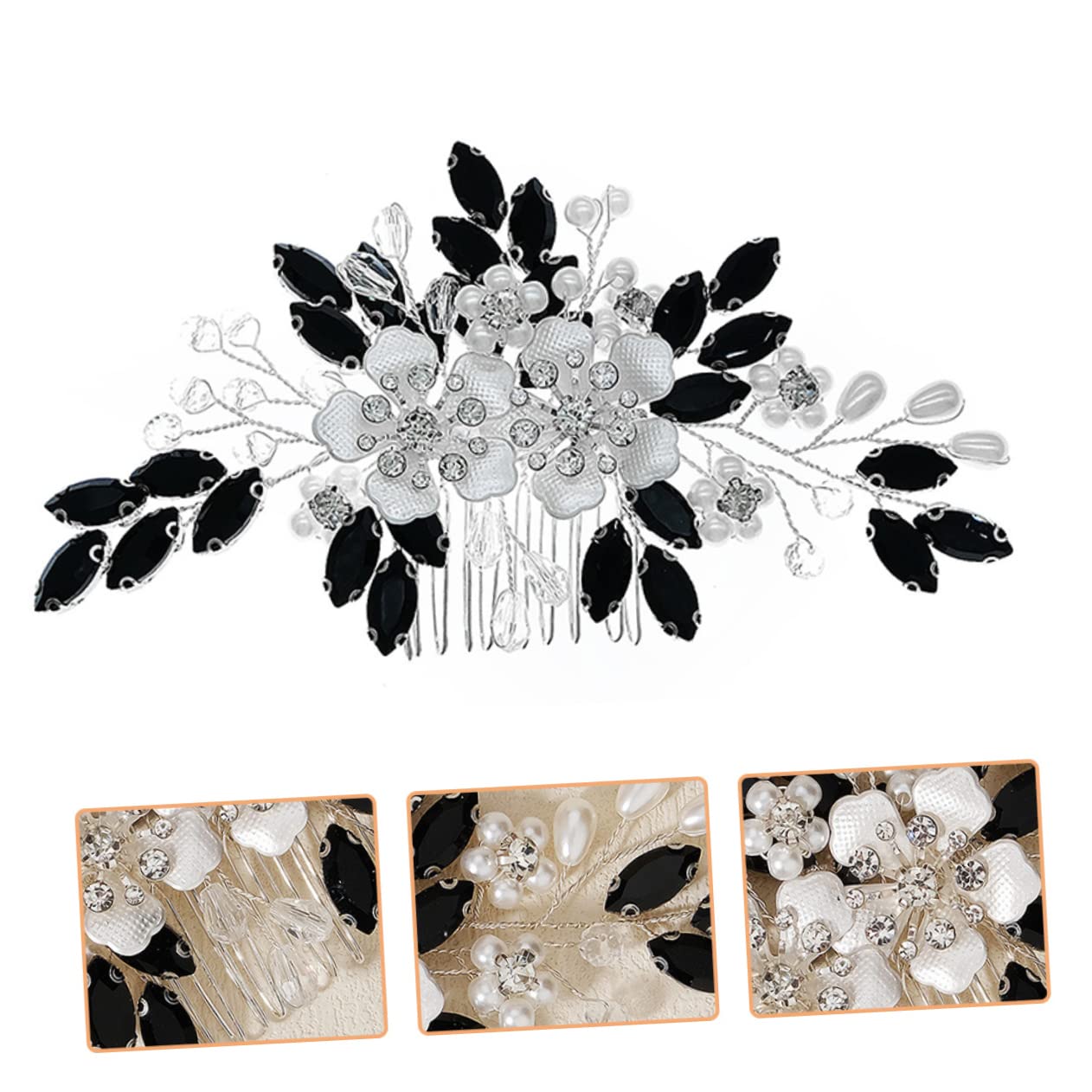 minkissy 4pezzi Pettine Decorativo Per Da Sposa Con Fiori Accessorio Elegante Per Acconciature Femminili Facile Da Indossare Danni Ai