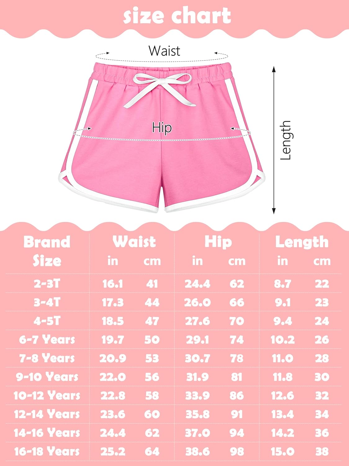 Resinta 5 Packs Girls Cotton Athletic Shorts Toddler Summer Running Shorts Dolphin Yoga Shorts for Kids - Image 2