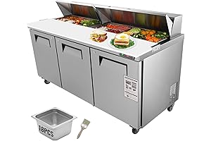 VEVOR Commercial Refrigerator: Ultimate Home Salad Bar Station