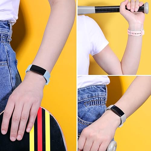 Miniatura 2 de Wepro Bandas de repuesto compatibles con Fitbit Inspire HRInspireInspire 2Ace 2 Fitness Tracker para mujeres y hombres, paquete de 3, pequeño, grande