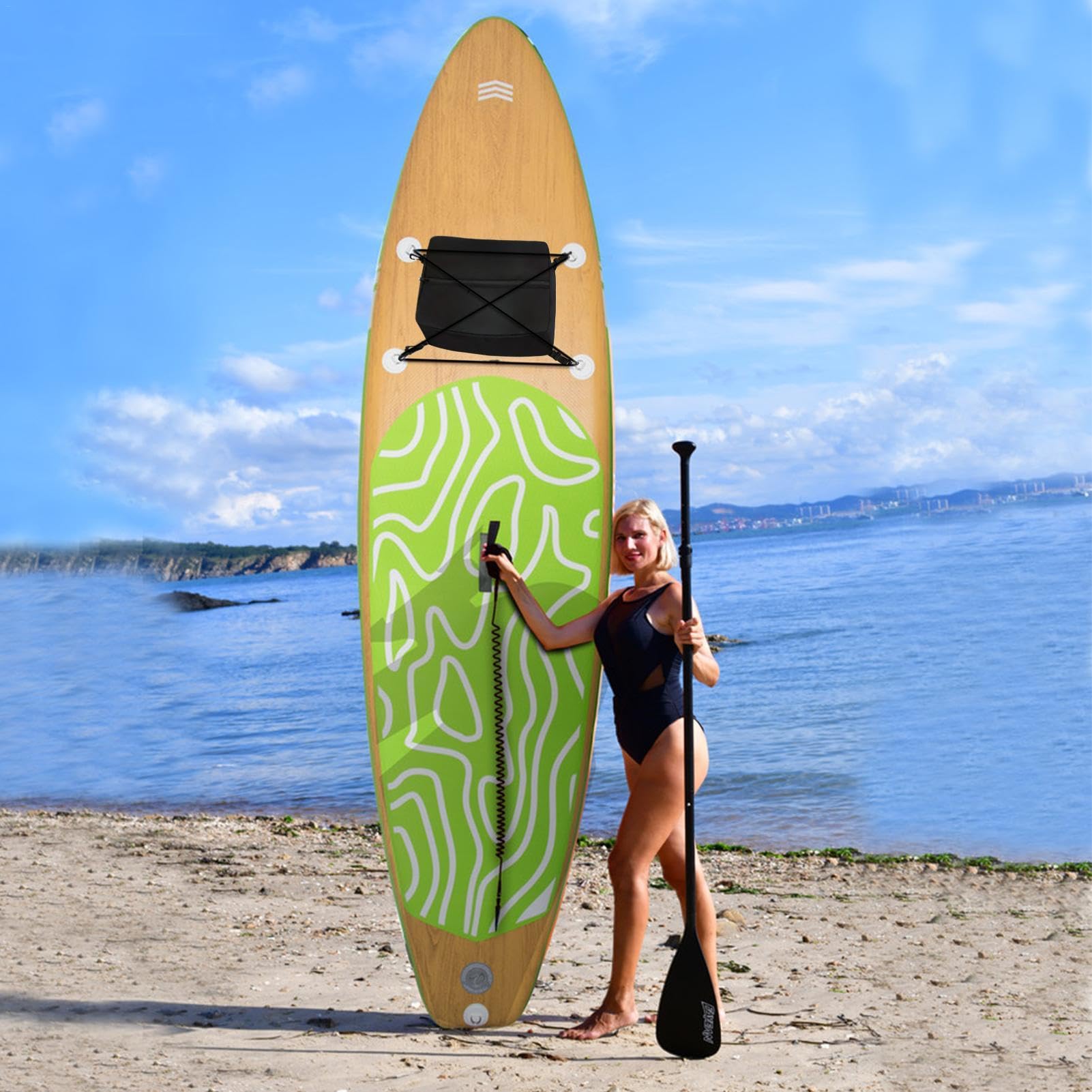 Paddleboard-Kühltasche – Paddle-Board-Kühltasche Mit Großem Fassungsvermögen | Wasserdichte Paddle-Board-Kühltasche | Sup-Kühler | Kühldecktasche | Camping Cooler Soft Cooler Isolierte Tasche Mit Saug