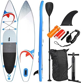 Surfboard Inflatable SUP335 Stand Up Paddle Board For All Skill Levels, Non-Slip SUP, Surfboard With Paddle&Fin&Waterproof Bag&Air Pump Outdoor Recreation