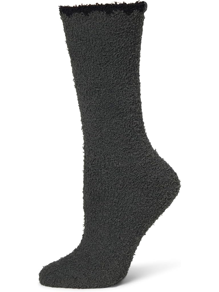 Gray Barefoot Dreams Cozychic ® Blanket Stitch Socks