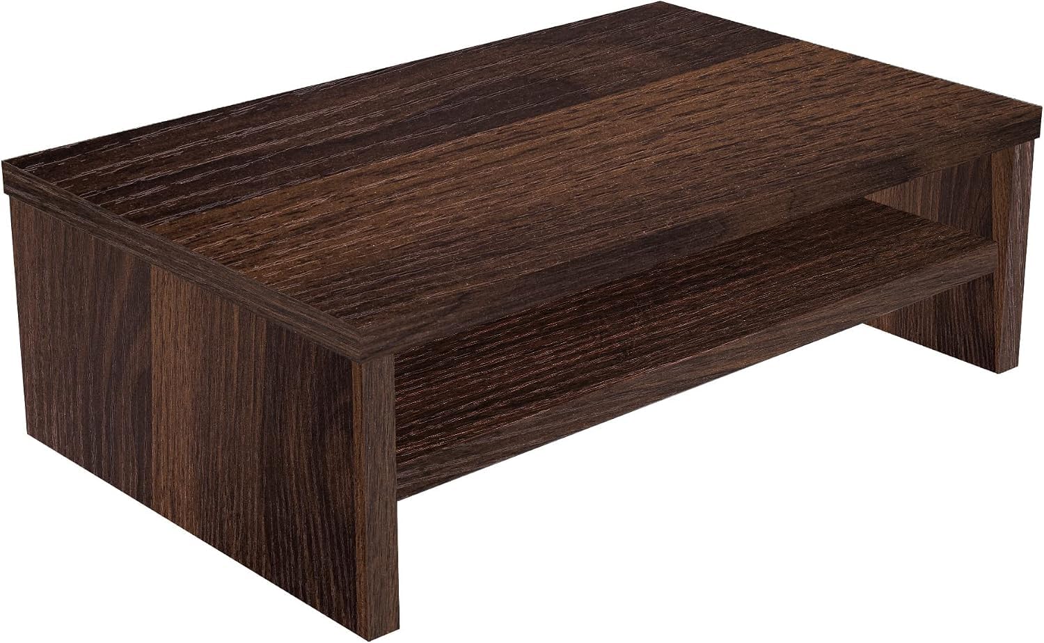 Soporte para Monitor Bestier de Madera, Elevador de Monitor para PC escitorio, Soporte para Monitor/TV, Soporte para portátil de Escritorio, Elevador de Escritorio de Madera P2, Marrón, 15,7 Pulgadas