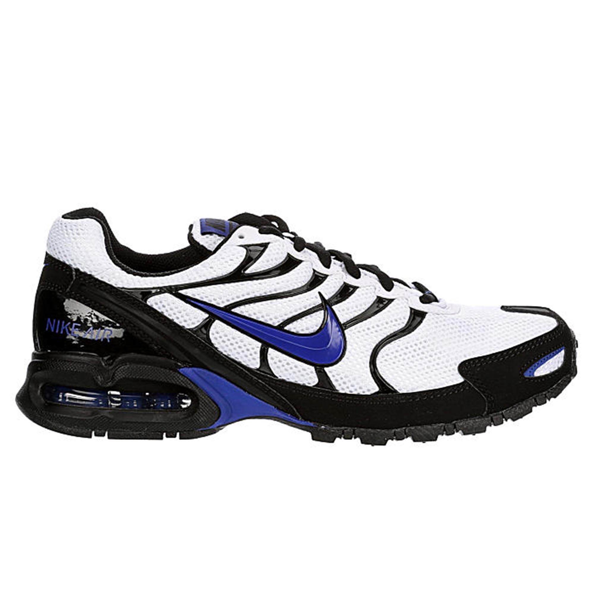 Nike Men's Air Max Torch 4 Running Shoe (11.5, White/Hyper Blue-Black)