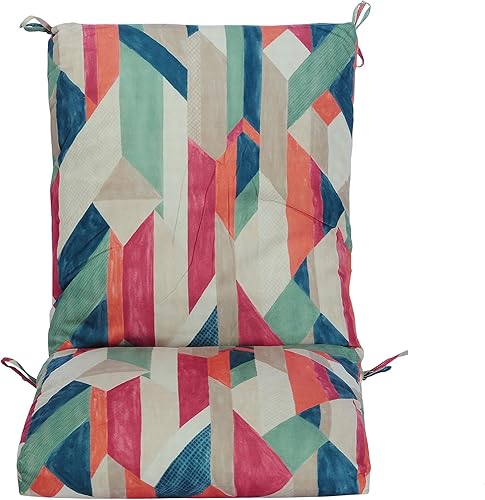 Miniatura 2 de Makimoo Juego de 2 cojines para sillas de comedor al aire libre, cojines de asiento de patio, 38 x 18 x 4.5 pulgadas, para muebles de jardín y patio