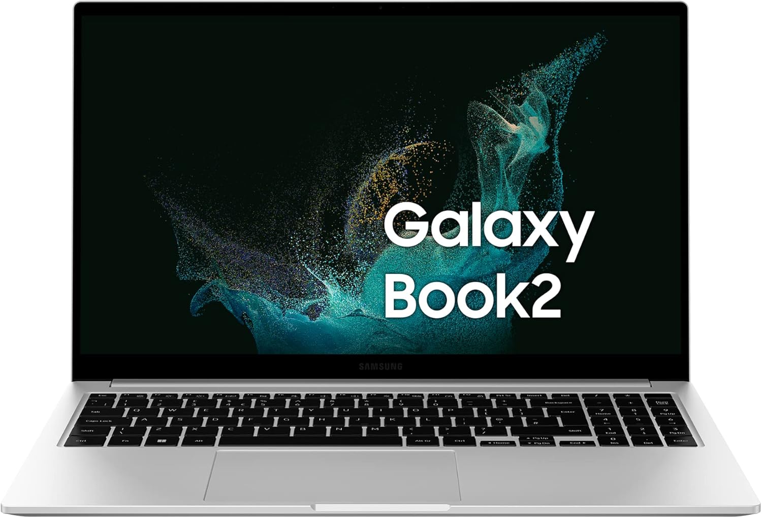 Samsung Galaxy Book2 Laptop, Ultrafino, 15.6 FHD LED, Intel Core i5 di dodicesima generazione, Intel® Iris® Xe, RAM 16GB LPDDR4x, 512GB NVMe SSD, Windows 11 Pro, Silver Samsung Galaxy Book2 Laptop, Ultrafino, 15.6 FHD LED, Intel Core i5 di dodicesima generazione, Intel® Iris® Xe, RAM 16GB LPDDR4x, 512GB NVMe SSD, Windows 11 Pro, Silver