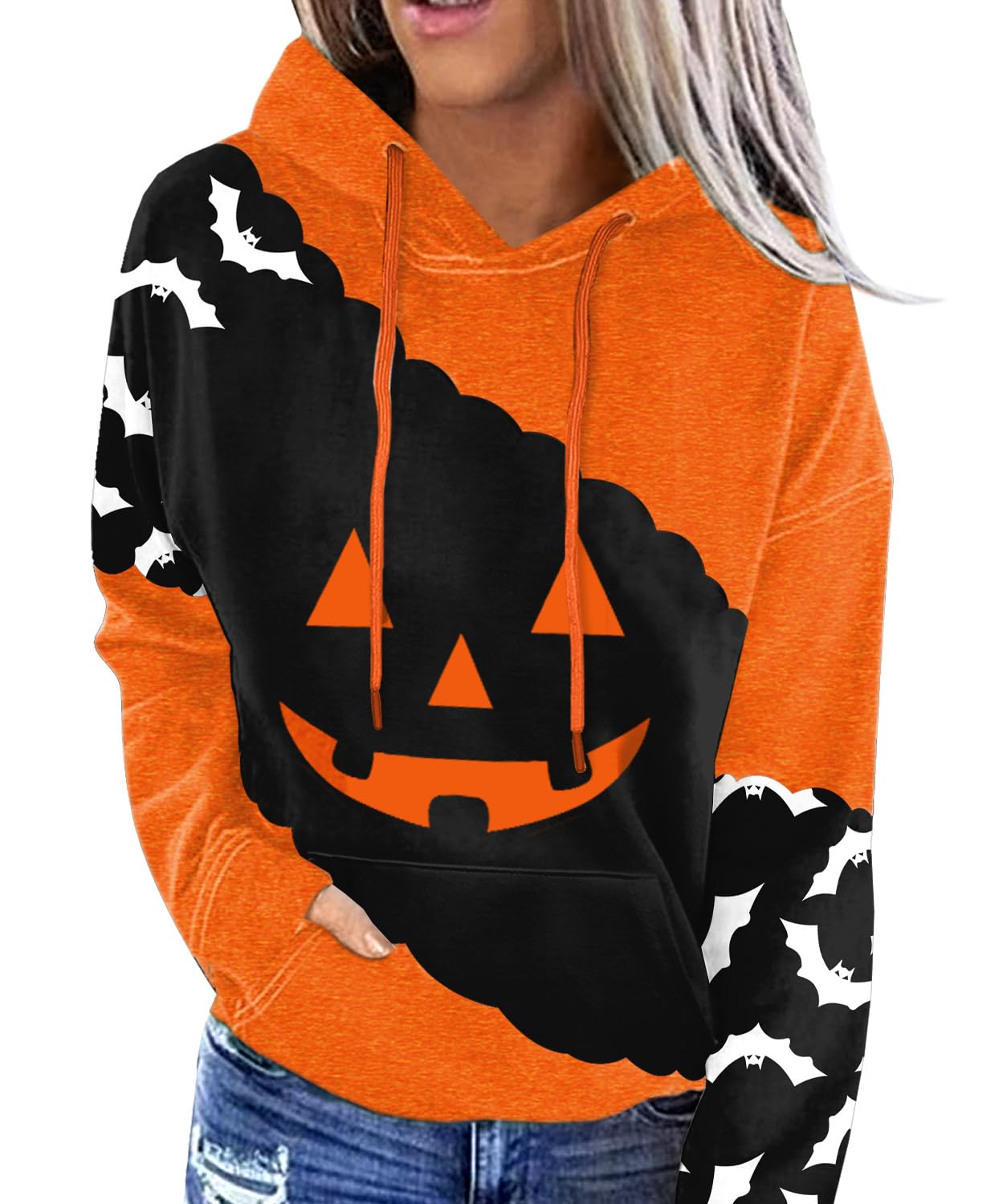 For G and PL Women's Halloween Long Sleeve Hoodie with Pocket