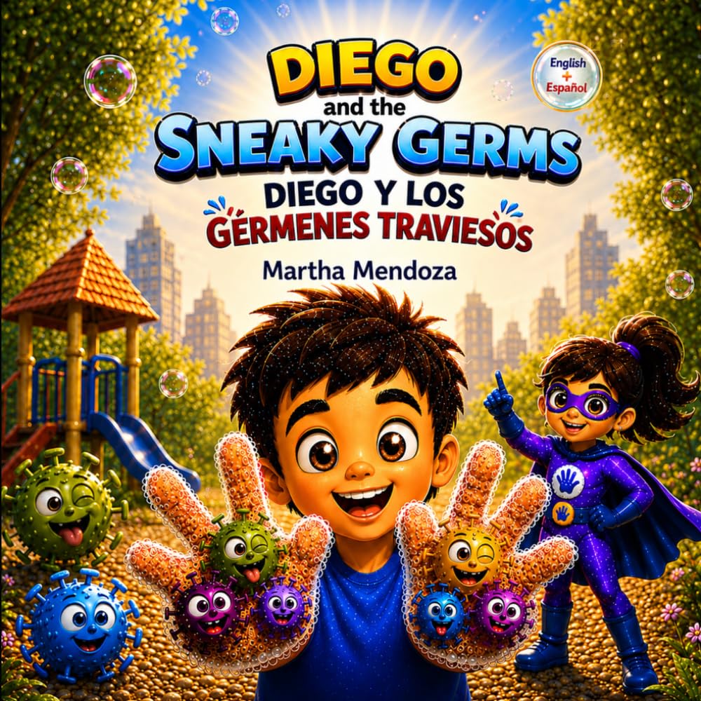 Diego and the Sneaky Germs: A fun Bilingual Story About Handwashing and Healthy Habits