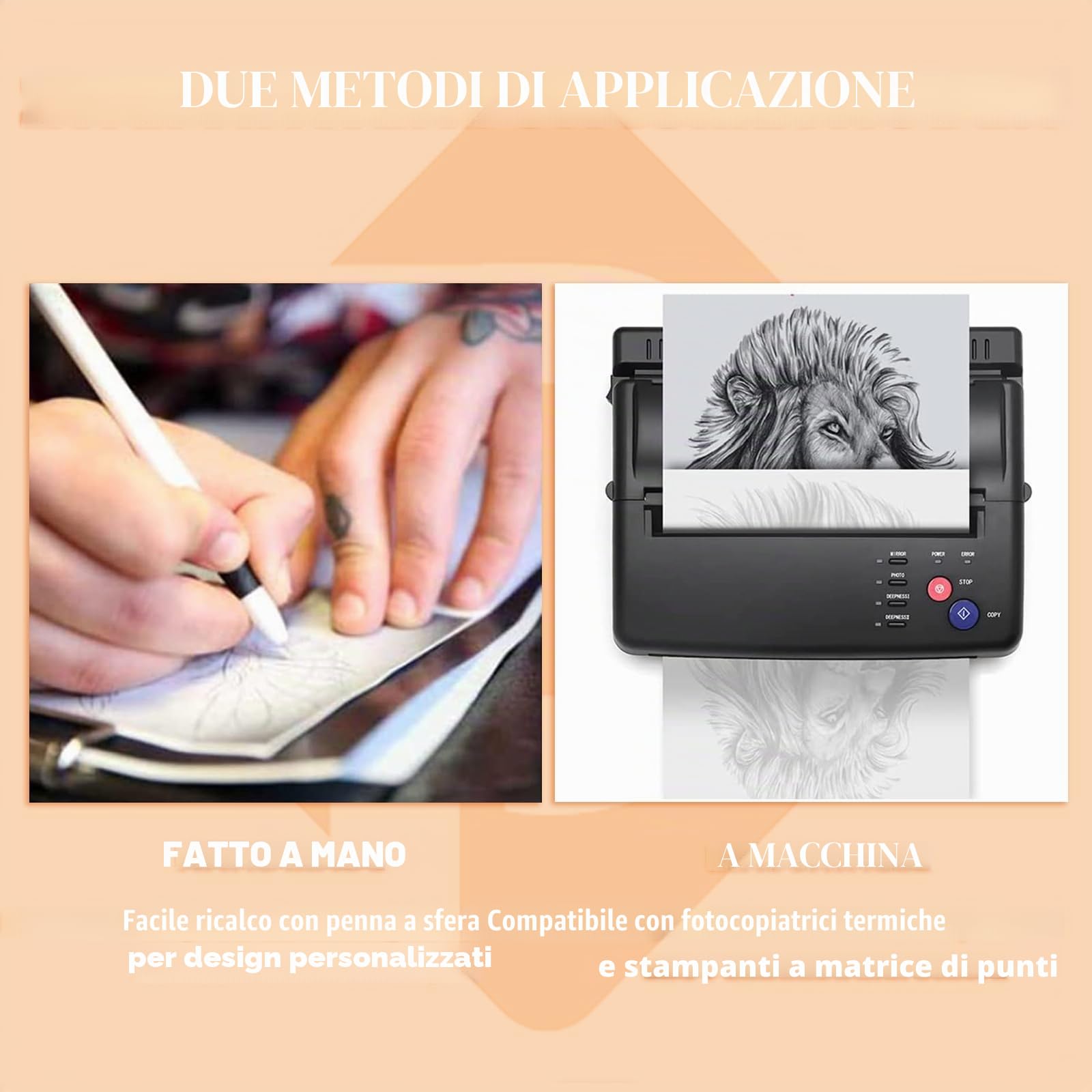 50 Fogli Carta per Trasferimento Tatuaggi - PEPAX Carta per Stencil 4 Strati Carta Termotrasferibile 21.6 x 27.9 cm Formato A4 Carta per Tatuaggi per Forniture per Tatuaggi