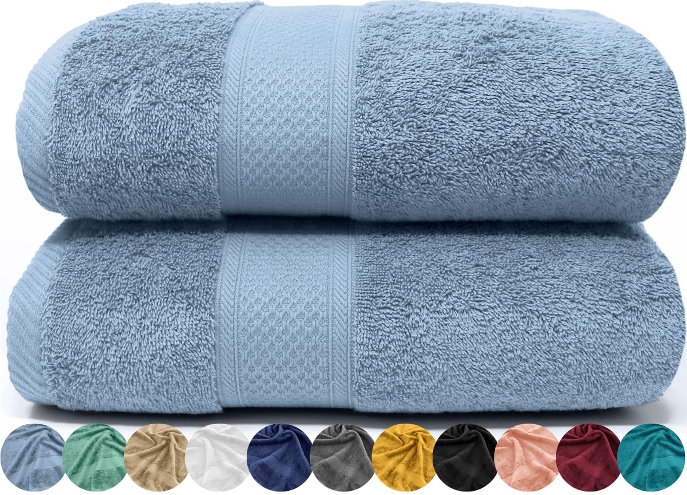 CASA COPENHAGEN Ecstaic Asciugamani 6 Pezzi Set - Viola, 600 G/m², 2 Asciugamani Da Bagno, 2 Asciugamani, 2 Salviette In Morbido Cotone Egiziano Per Bagno, Cucina E Doccia - 7