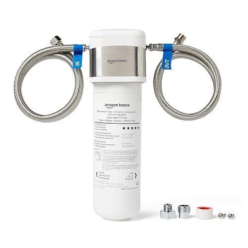 Amazon Basics Under Sink Water Filter System, White