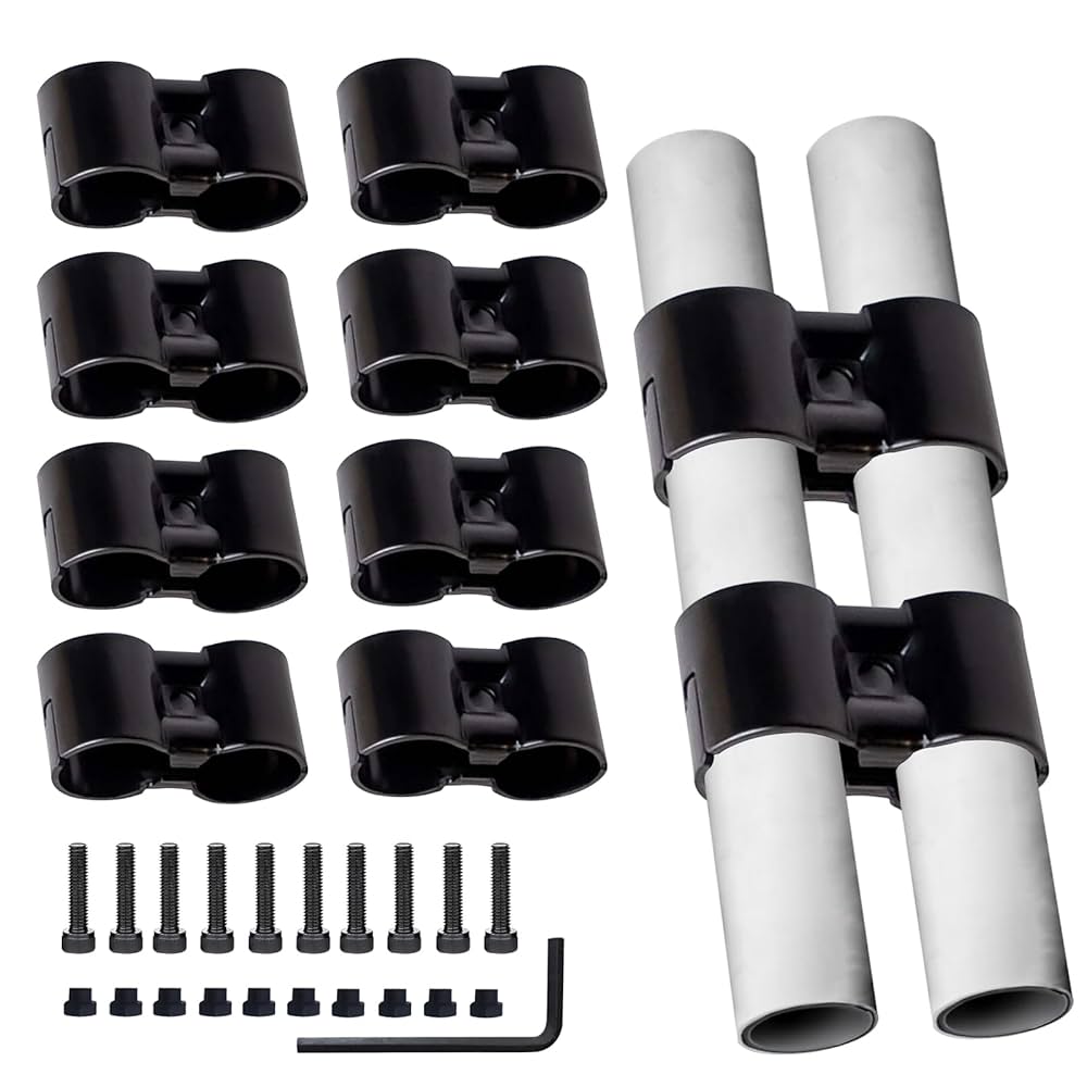 Amazon.co.jp: 10個 ブラック ダブルポート パラレル パイプ