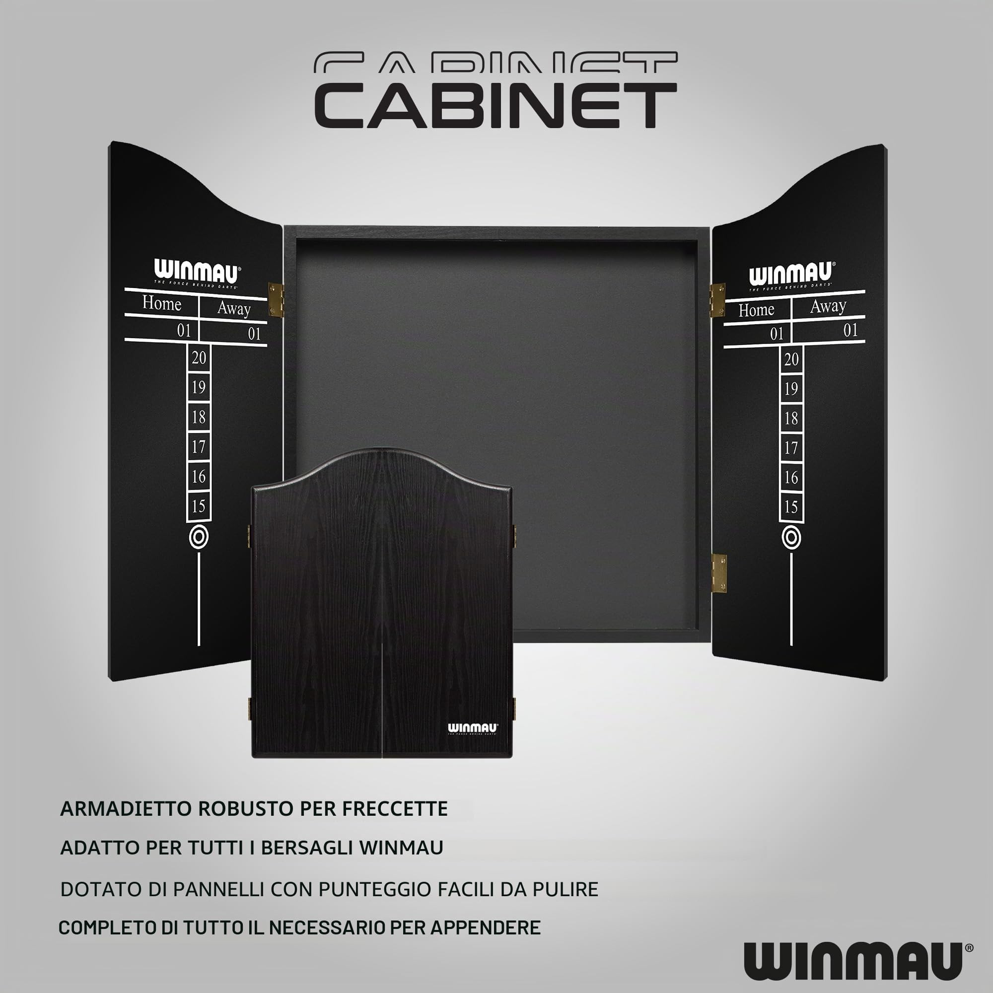 Winmau Diamond Plus - Bersaglio per freccette PDC Tournament, sistema a filo ultra sottile, sisal ad alta densità, disponibile solo come bordo, set surround o set armadio con freccette con punta in