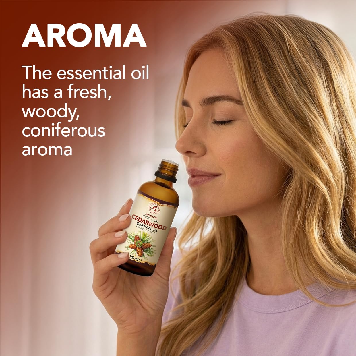 Amazon.com: Cedarwood Essential Oil 3.4Fl Oz - Cedrus Atlantica
