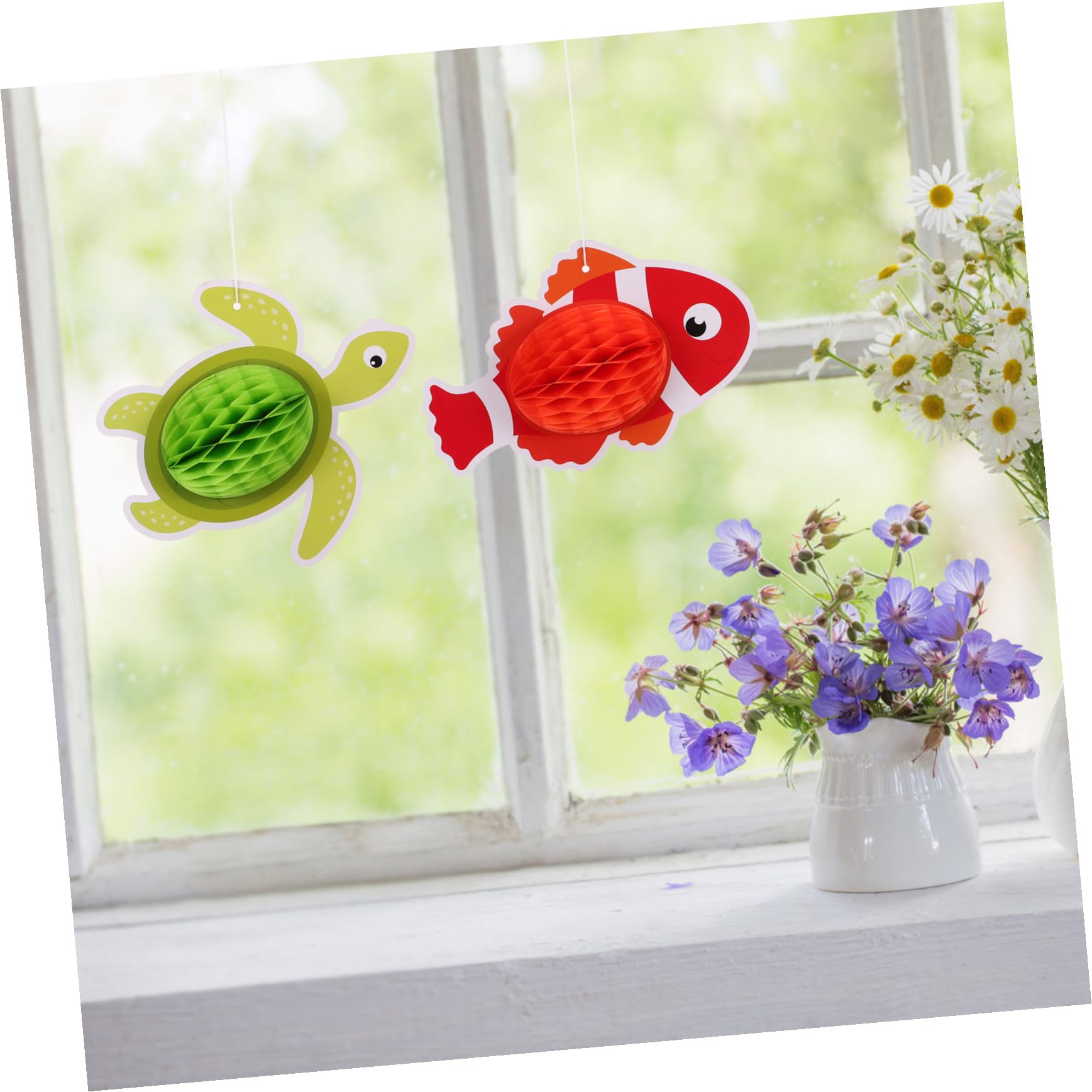 11 Stück Teiliges Ocean Animal Honeycomb Deko Tropische Fisch Hängedekoration für Strand Meerjungfrau partys Vielseitige Partydeko für Geburtstag Pool Zuhause und Büro