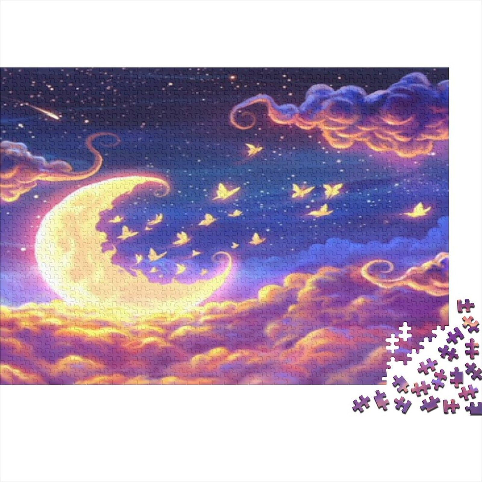 Moon Educa Adult 1000 Puzzle 1000 Cartoon Puzzle Edukacja Oryginalne Puzzle Dla Dorosłych I Młodych Miłośników Puzzle 1000 sztuk (75 x 50 cm)