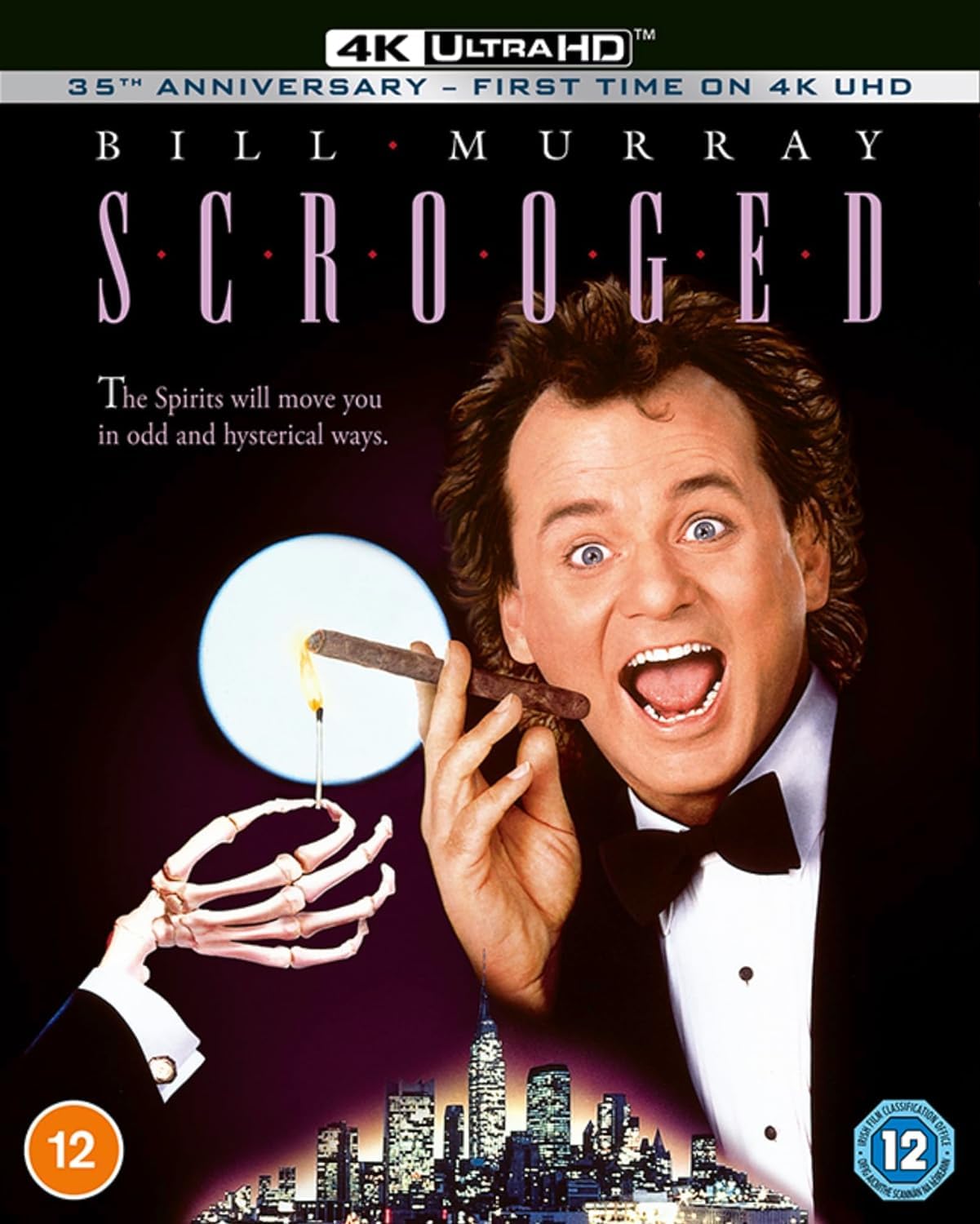 Scrooged (1988) - 35th Anniversary Edition (4K UHD) (1-Disc) (Uncut | Premium Slipcase Packaging | Region Free | UK Import) - Restored & Remastered on 4K Ultra HD