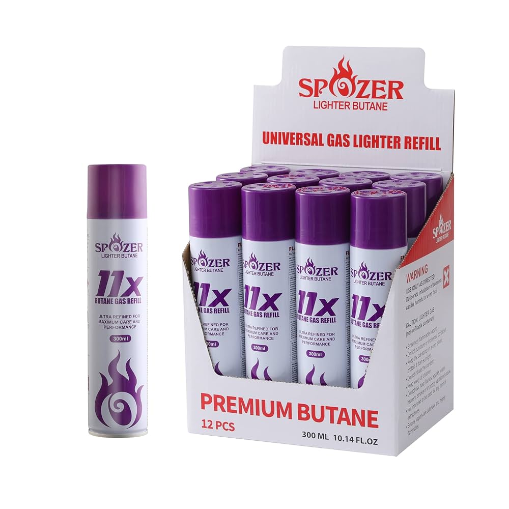 Amazon.com: SPOZER 11X Premium Butane Fuel, Universal 99.99