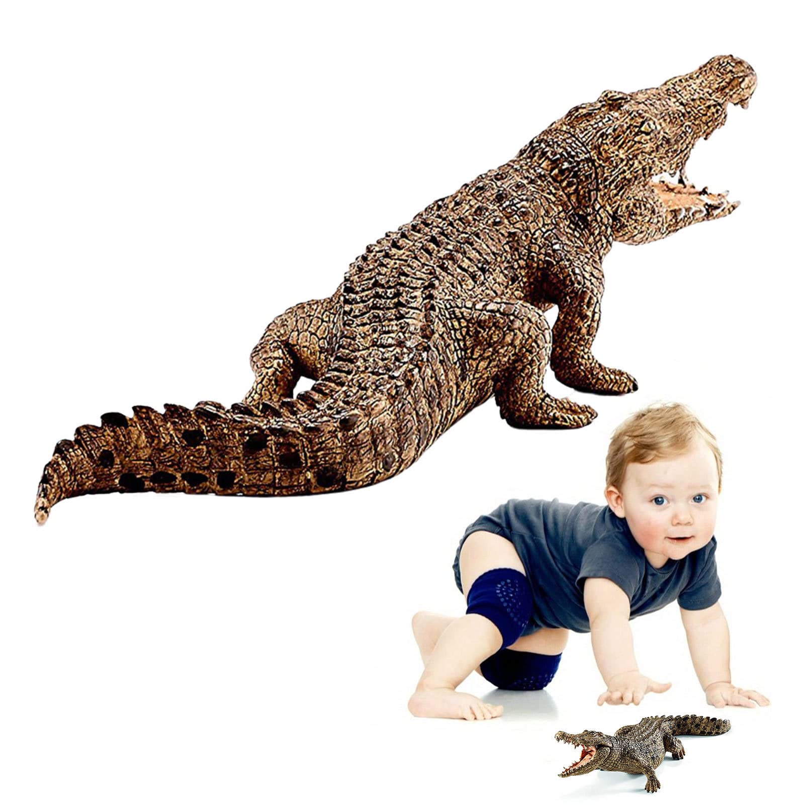 10 Giocattoli Alligatore - Giocattolo 'Alligatore Giocattolo | Animale Artificiale Creativo | Regali per Feste per Ragazzi e Ragazze