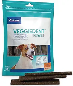 Virbac Veggie Dent Fresh Display 15 Tiras Mastigáveis Pequenas