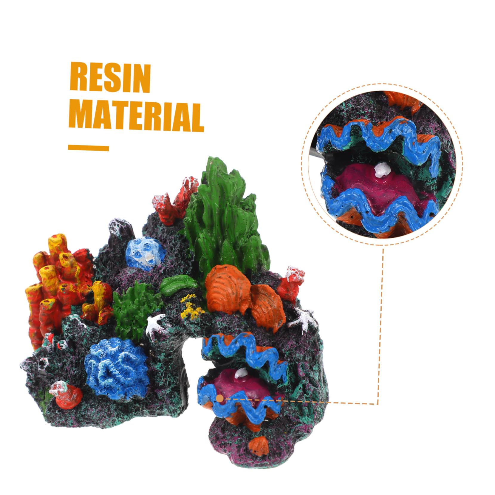HANABASS 3piezas Decoración De Acuario De Coral Artificial Adorno De Coral para Peceras Accesorio De Acuario para Pequeños Peces y Tortugas De Agua Dulce y Salada