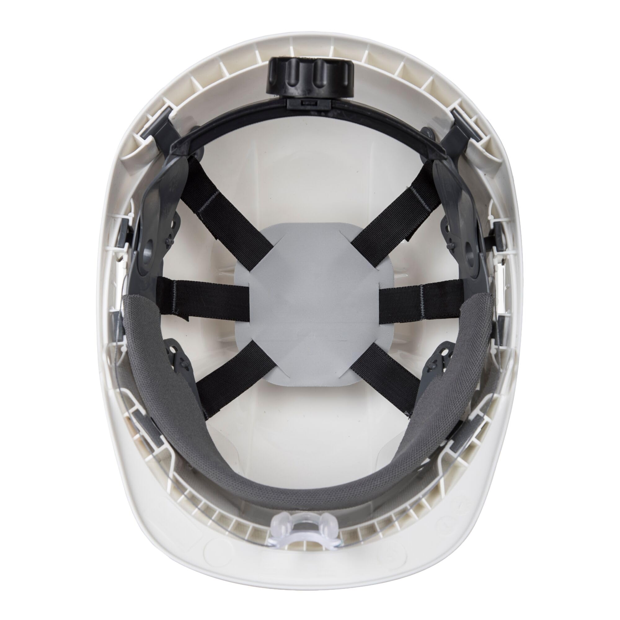 Portwest PW54 Endurance Plus Casque de Chantier à Visière Rétractable Casque de Sécurité Électricien Coque ABS Non Ventilée Harnais 6 Points Visière de Protection Isolation Électrique BTP, Blanc