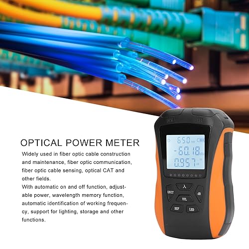 Miniatura 3 de Optical Fiber Power Meter, 70 to +10dBm VFL Optical Power Tester LED Light for Networks