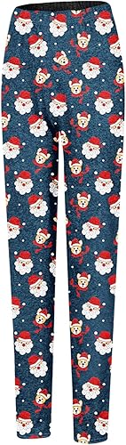 Miniatura 2 de Leggings de Navidad para mujer, pantalones casuales elásticos delgados para mujer, pantalones largos con estampado navideño