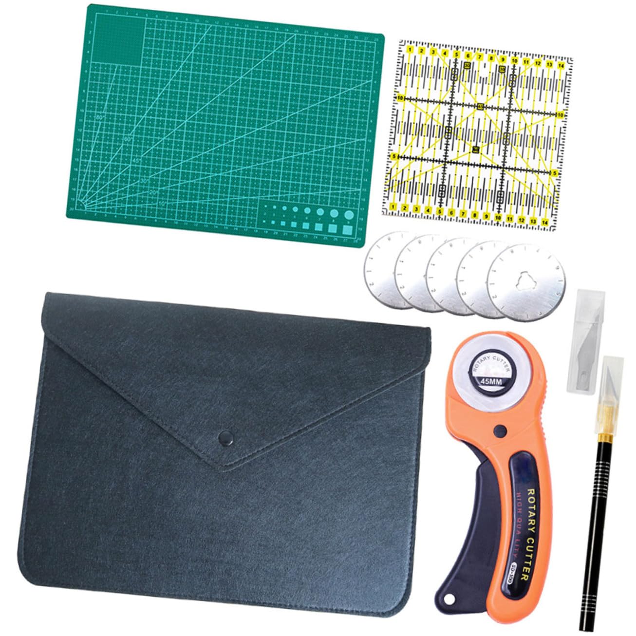 Kit de Découpe Rotatif Manuel A, Ensemble 1 Pièce pour Cuir et Papier