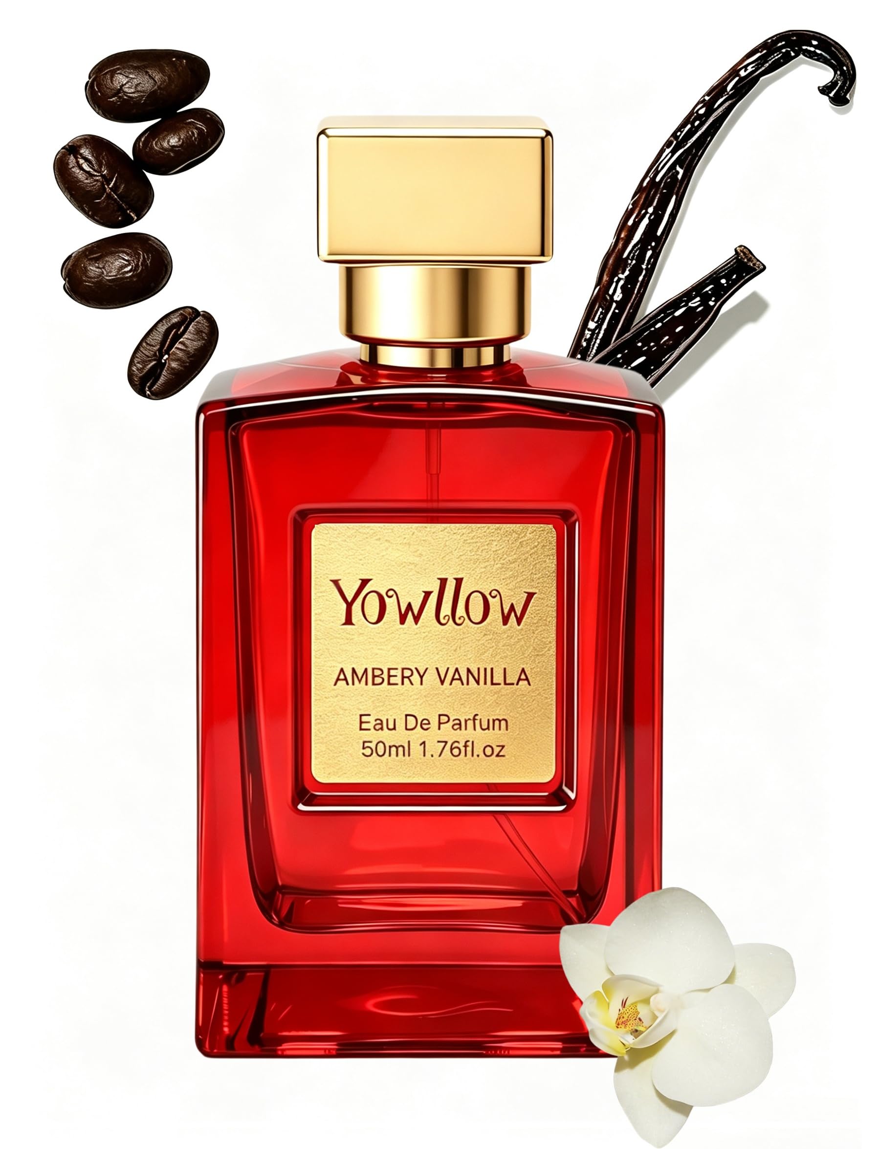 Yowllow- Ambery Vanilla - Womens Eau de Parfum- Inspired by Bl.ack Op.ium- 1.7 FL/OZ (50M…