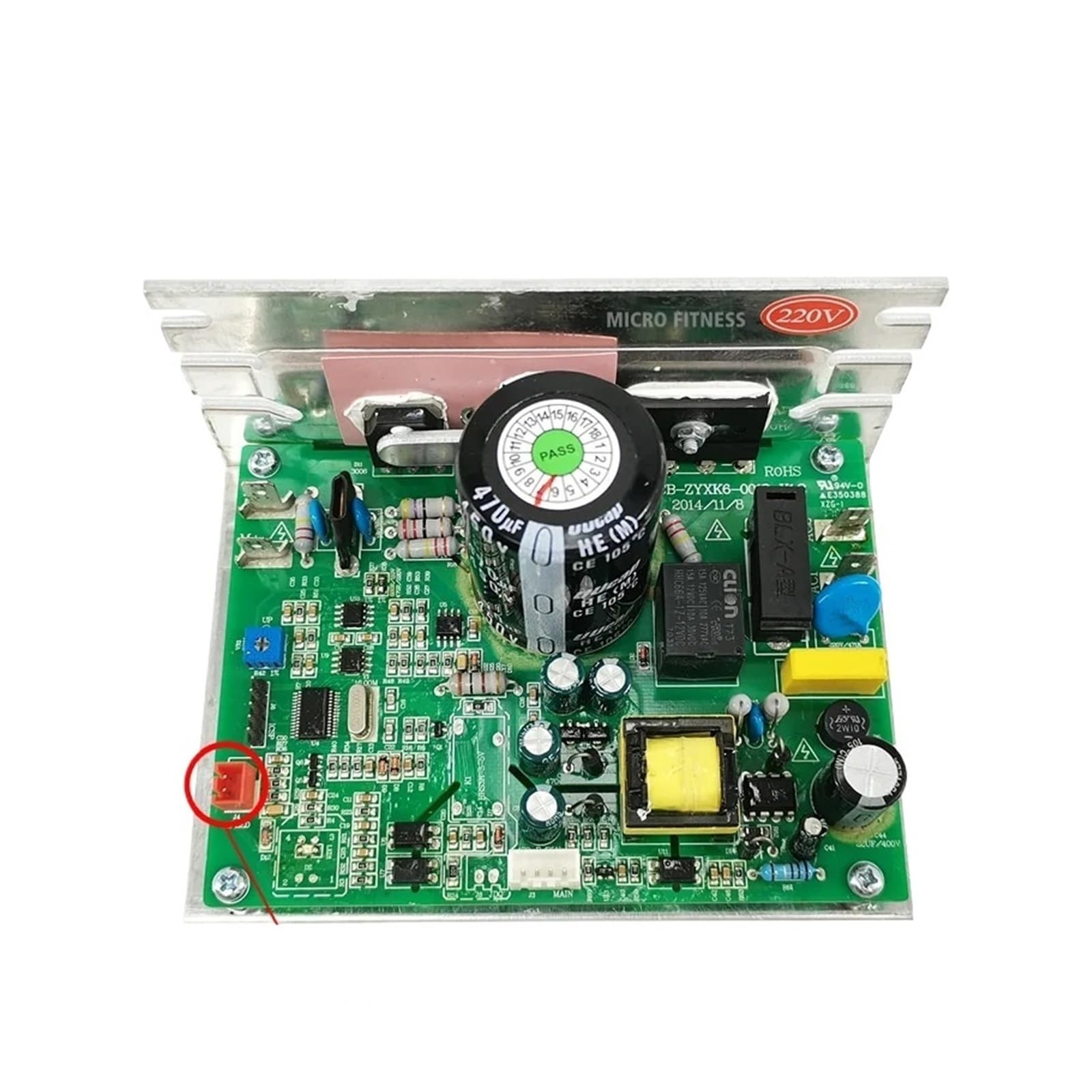 Genterun 2Pin Pcb-Zyxk6-0012-V1.2 Treadmill Motor Controller Pcb Zyxk6 0012 V1.1 Treadmill Circuit Board Control Board Zyxk6 Zy-Xk-Z(220V-240V,)