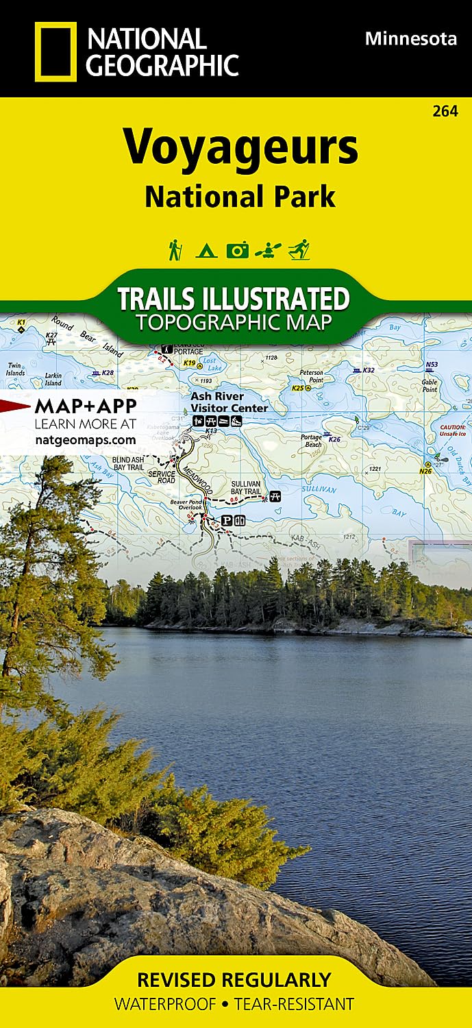 Voyageurs National Park Map (National Geographic Trails Illustrated Map, 264)