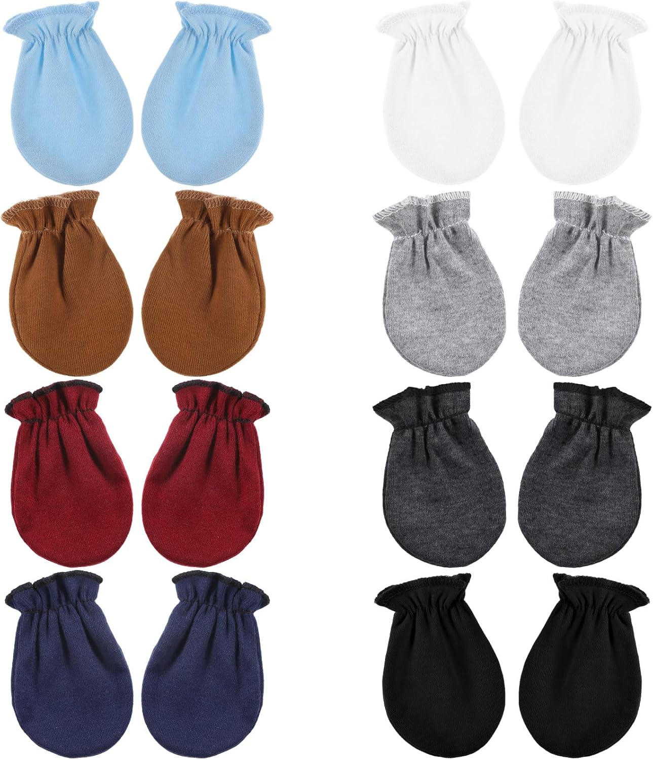 8 Pairs Newborn Mittens No Scratch Cotton Baby Hand Mittens Elastic Wrist Baby Gloves Soft Breathable Newborn Gloves for Babies 0-6 months 8 Pairs Newborn Mittens No Scratch Cotton Baby Hand Mittens Elastic Wrist Baby Gloves Soft Breathable Newborn Gloves for Babies 0-6 months