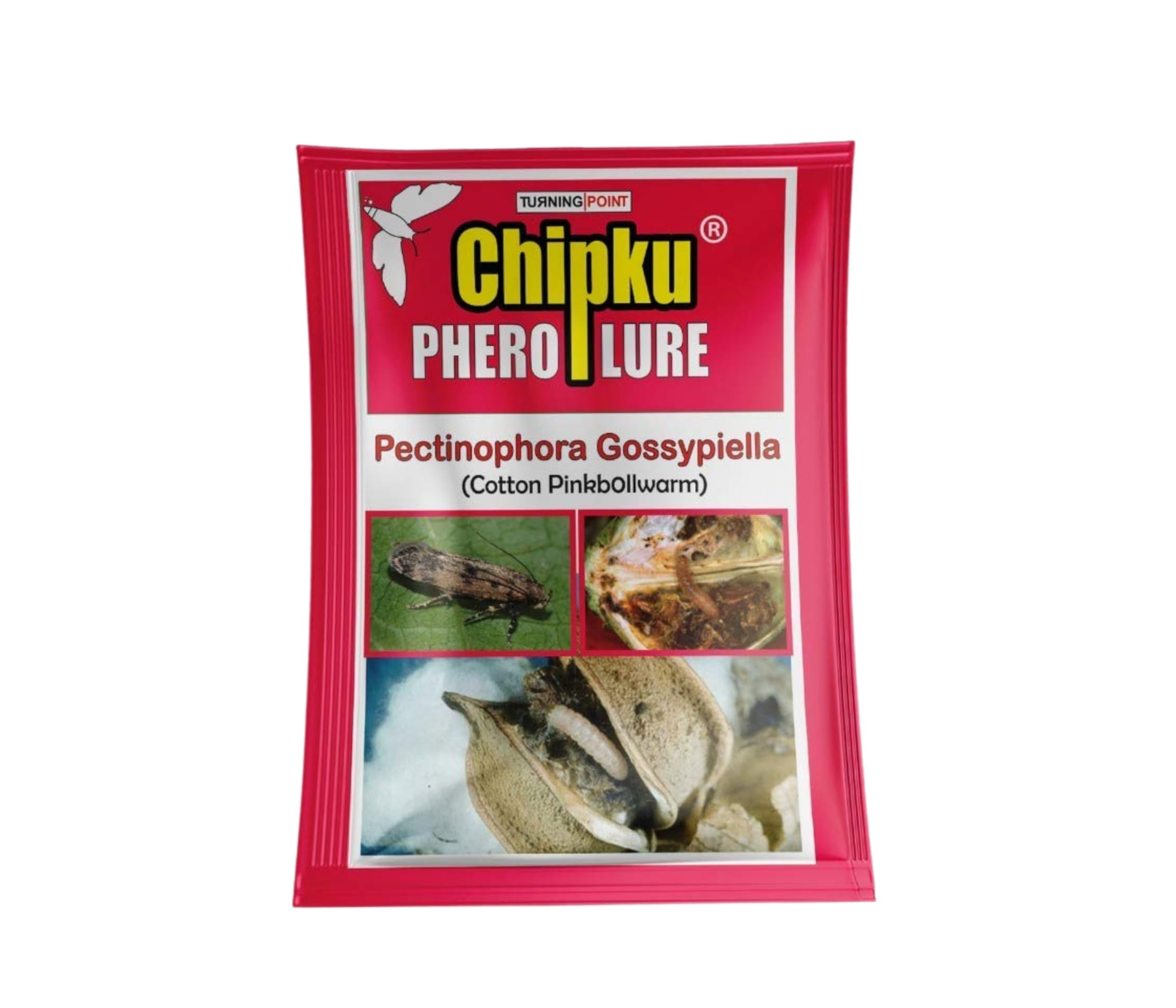 Chipku- Turning Point Natural Care Phero Lure -Pheromone Lure for Pinkbollwarm Useful in Cotton Catch Pink Bollwarm Moth (Pectinophero gossypella) for Organic Farming - Pack of 50 Lures